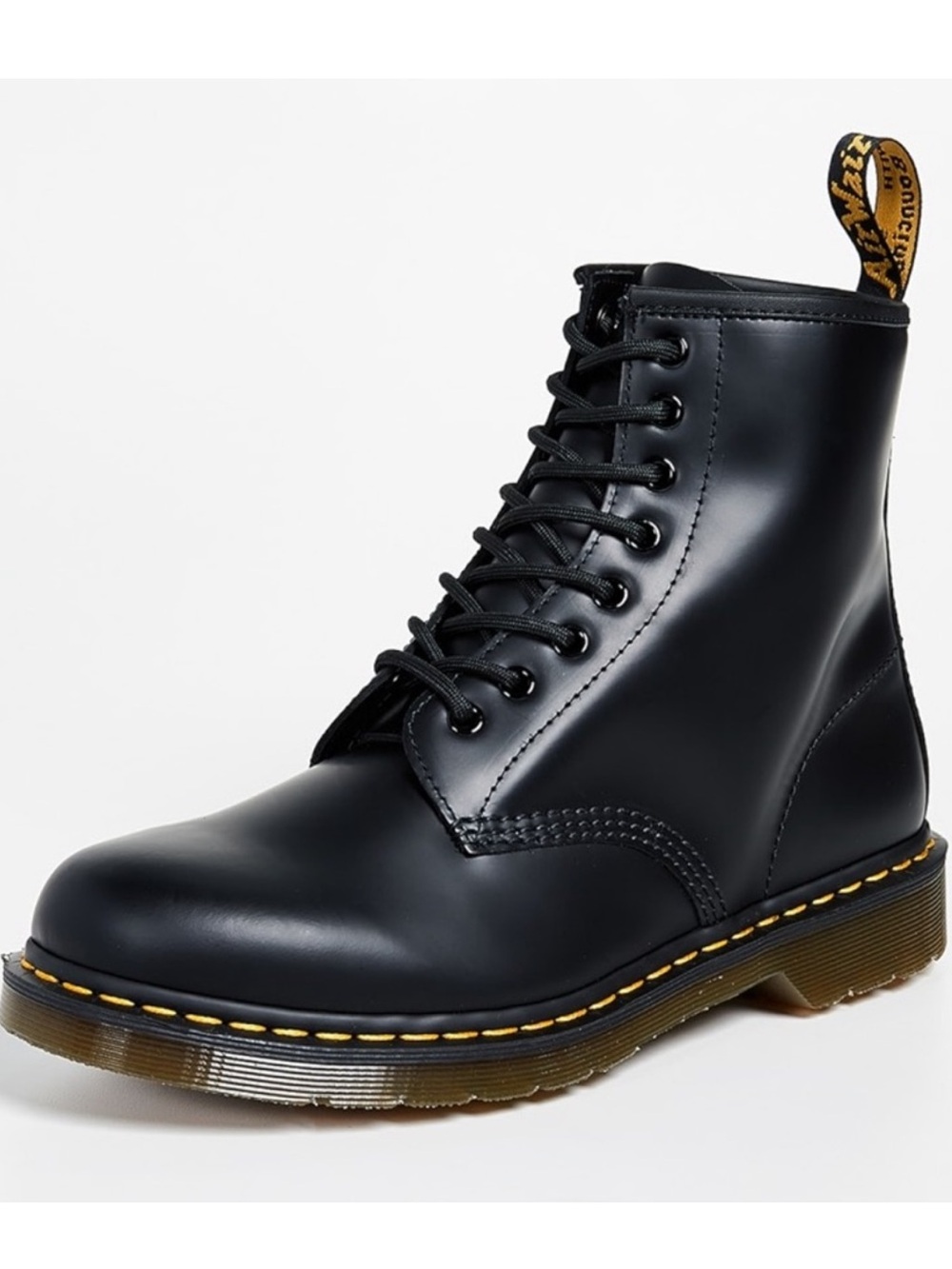 Dr. Martens 1460 WOMEN'S SMOOTH LEATHER LACE UP BOOTS Black 8